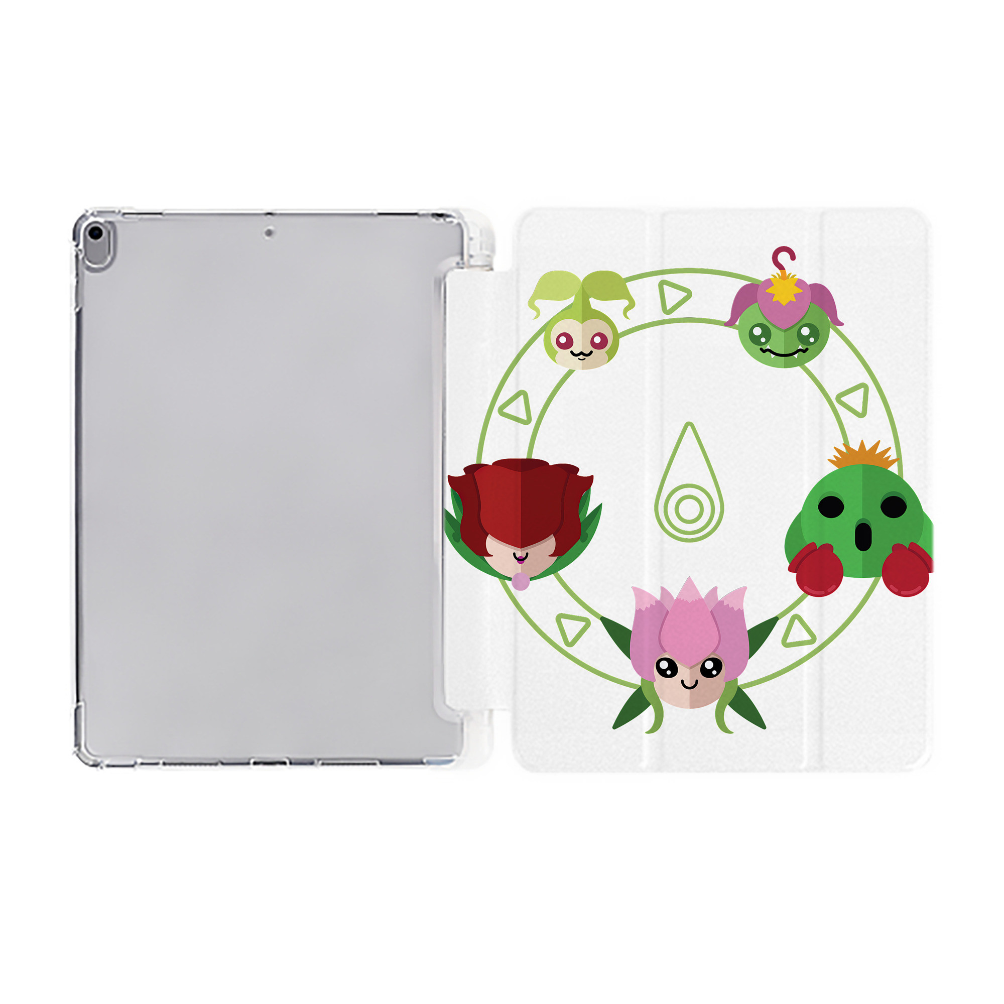 （画像用） Digimon デジタルモンスター/デジモン IPad ケース ペン収納付き 三つ折りスタンド PUレザー×シリコン 対応機種9.5/10.5/10.9インチ